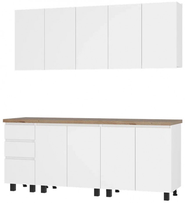 Кухня Честер 2,0 м, Белый