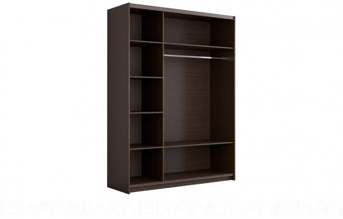 Шкаф-купе Иннэс-5 1600 Ф4/Ф4, Белый глянец