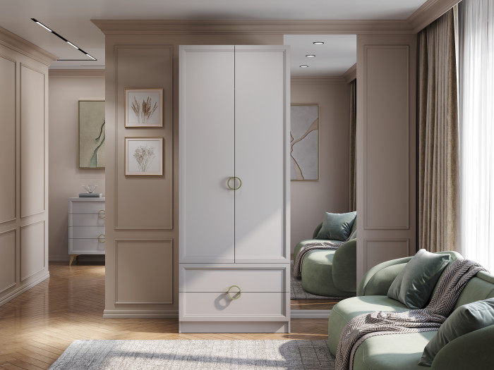 Шкаф 2-х створчатый "Эстетика" ШК-02 Кашемир