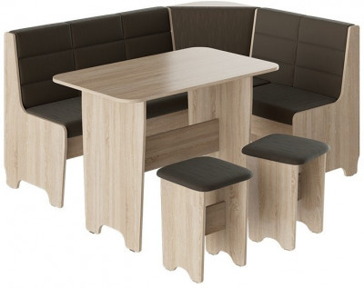 Техас Кухонный уголок Исп.2 (Дуб Сонома/Кашемир коричневый)