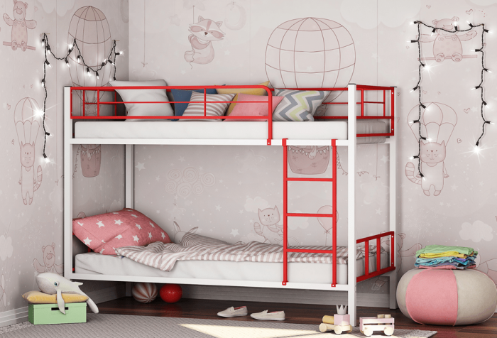 Двухъярусная кровать Севилья-2.01 комби (Голубой, Серый)