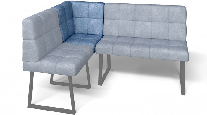 Кухонный диван Реал МУ 590 Лагуна/Черный муар