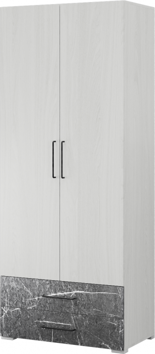 Спальня Теана, набор 1, Дуб крафт серый/МДФ светло-серый