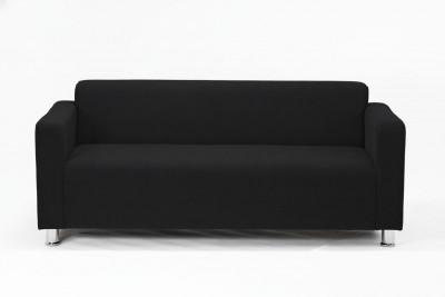 Диван прямой Томи, 160 см, велюр, черный