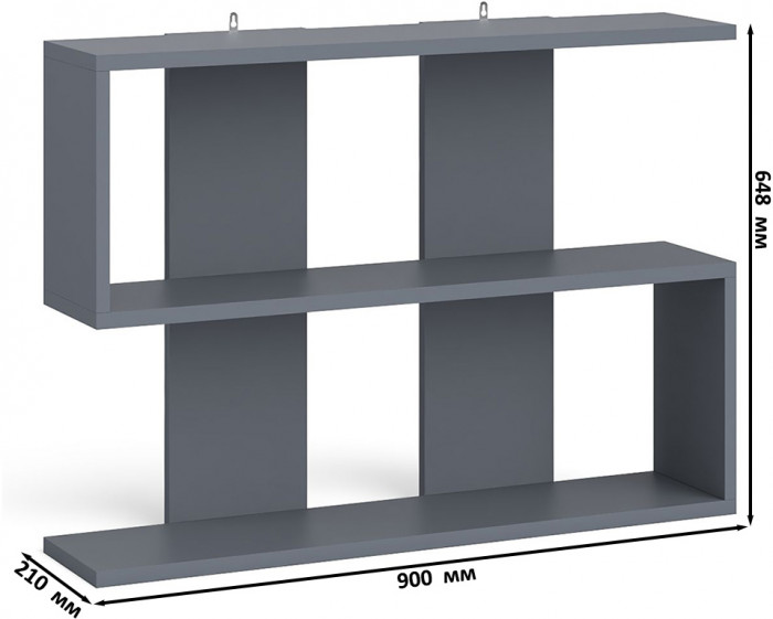Мори компьютерный стол МС-1 левый + Комод МК800.1 + Полка 900, графит/белый