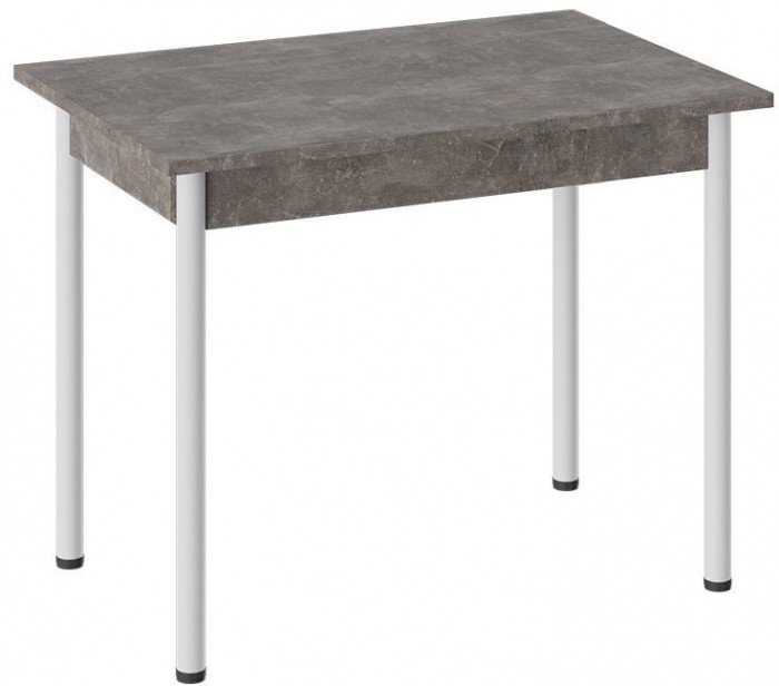 Родос Тип 1 стол с опорой d40 (Черный муар/Белый)