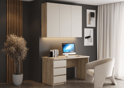 Кабинет Бостон, композиция 4, крафт серый/кашемир