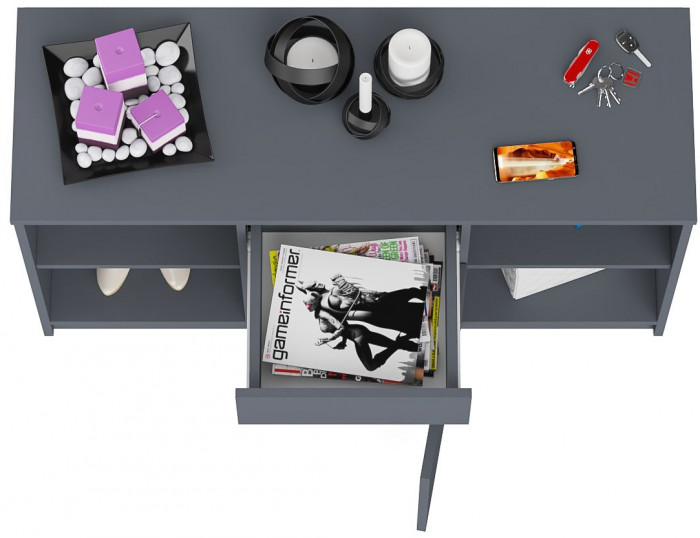 Мори Тумба ТВ МТВ1204.1, цвет графит, ШхГхВ 120,4х41х73 см.