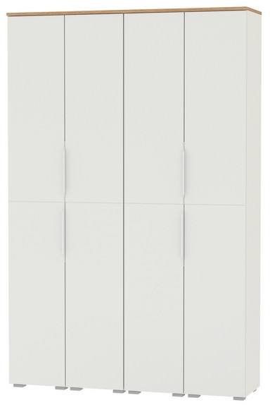 Октава Набор шкафов 45, белый шагрень/дуб крафт золотой/фасады МДФ белый шагрень