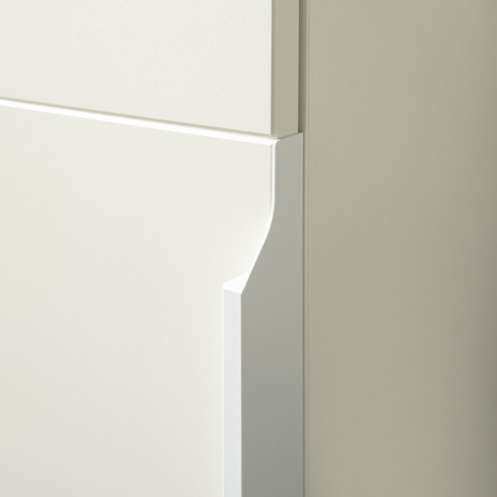 Октава Набор шкафов 45, белый шагрень/дуб крафт золотой/фасады МДФ белый шагрень