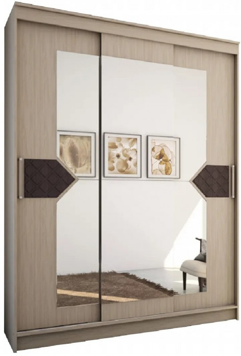 Модульная спальня Николь, композиция 1, Ясень Шимо/Лиственница темная