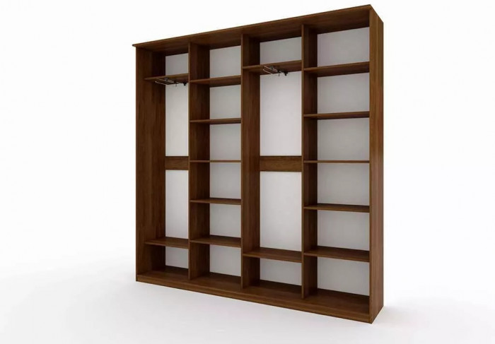 Шкаф купе Модерн 2362х450 4-х дверный 4-х секционный фотопечать №1 венге