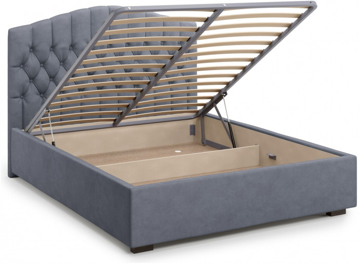 Кровать Lugano 140 с подъемным механизмом, Velutto 32