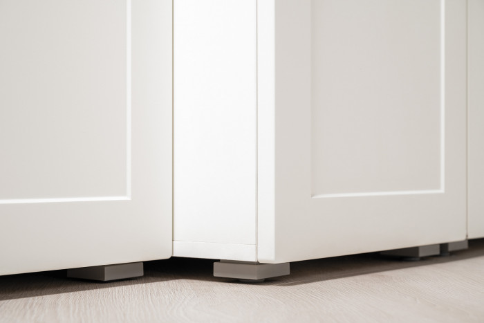 Остин Прихожая 35, цвет белый шагрень/дуб крафт золотой, ШхГхВ 160х54,3х229,6 см., универсальная сборка