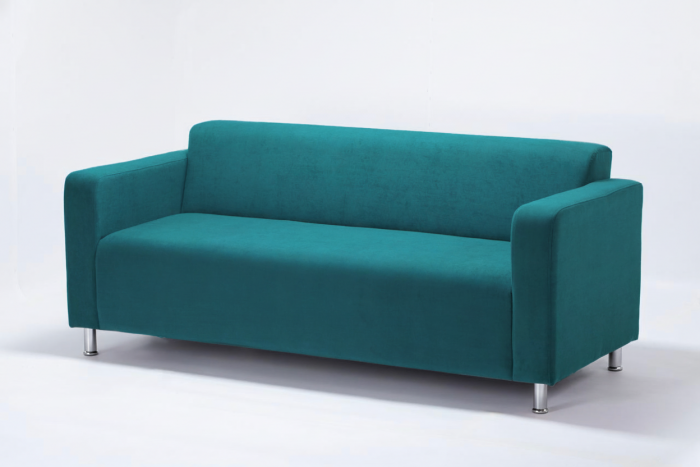 Диван прямой Томи, 180 см, велюр, зеленый