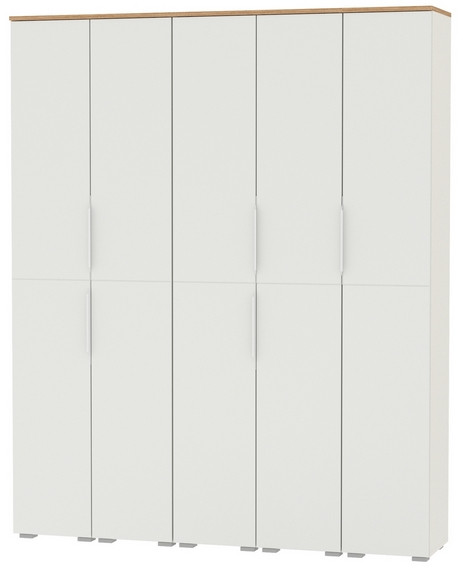 Октава Набор шкафов 46, белый шагрень/дуб крафт золотой/фасады МДФ белый шагрень