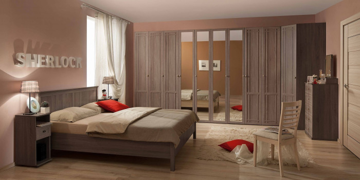 Тумба прикроватная с ящиком Sherlock 64, орех