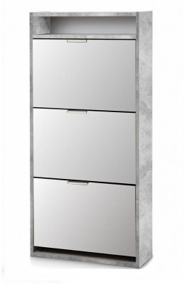 Обувница Комфорт К-3 Бетон / Белый