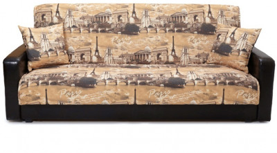 Диван-книжка Париж, 120х195, жаккард/экокожа