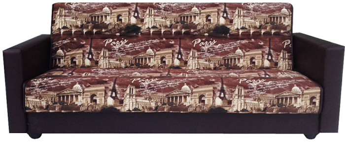 Диван-книжка Париж, 120х195, жаккард/экокожа