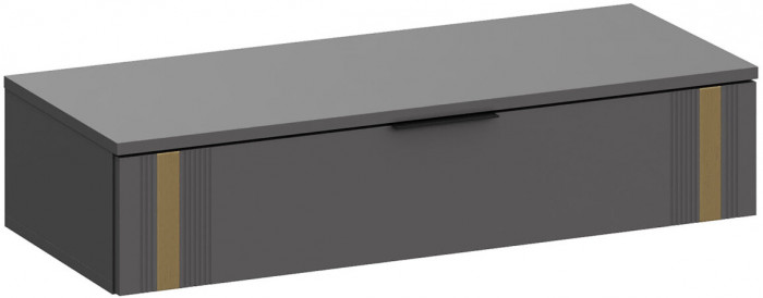 Туалетный столик + Зеркало Эмэ, Графит/Графит золото