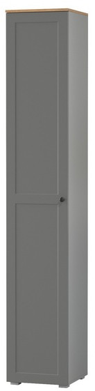 Остин 13.227 Шкаф-пенал, серый графит/дуб крафт золотой