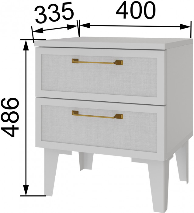 Толедо Тумба прикроватная ТТ-20 белый