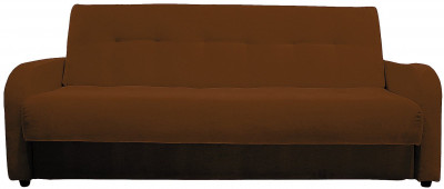 Раскладной диван-кровать, прямой, книжка, цвет коричневый, велюр, Лондон Люкс 120