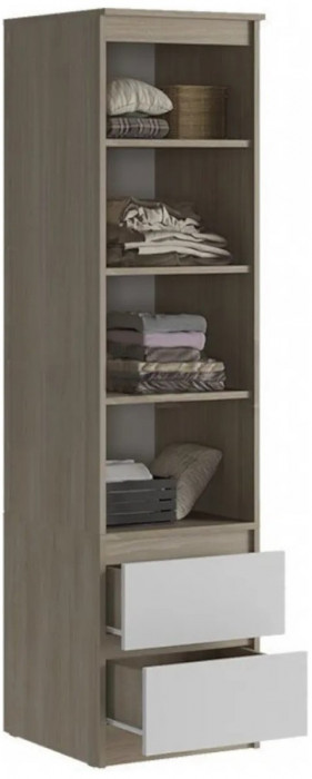 Модульная гостиная Челси сонома/белый глянец (Дуб Сонома, Белый глянец)