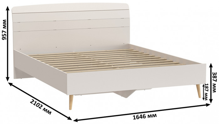 Афина Спальня 38-1600, кашемир серый