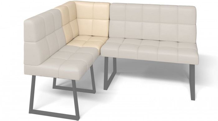 Кухонный диван Реал МУ 590 Крем/Черный муар