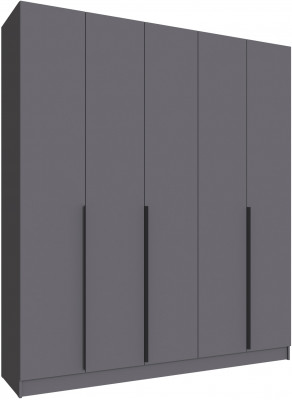Шкаф Мадрид (2,0) с 3 ящ. внутри без зеркала, Графит серый