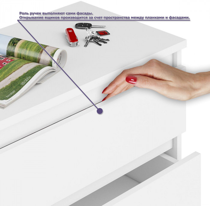 Мори компьютерный стол МС-1 левый + Комод МК1380.6 + Полка 900, белый