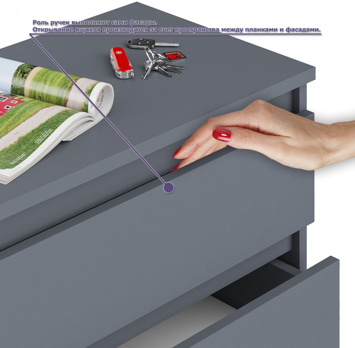 Мори компьютерный стол МС-16 левый + Комод МК1600.1 + Полка 1200, графит
