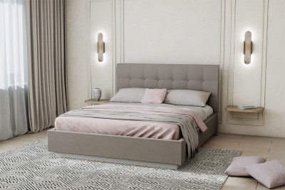 Кровать "Квадрат" арт.004 с настилом ЛДСП, 140х200 - Alysia 005