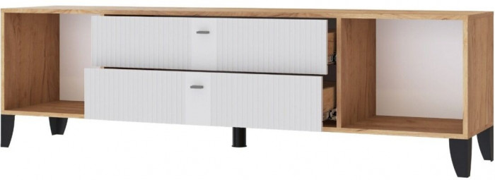 Тумба ТВ Парус-10 дуб крафт золотой/карбон фарфор