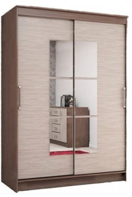 Элегант Шкаф-купе, ясень шимо тёмный/шимо светлый