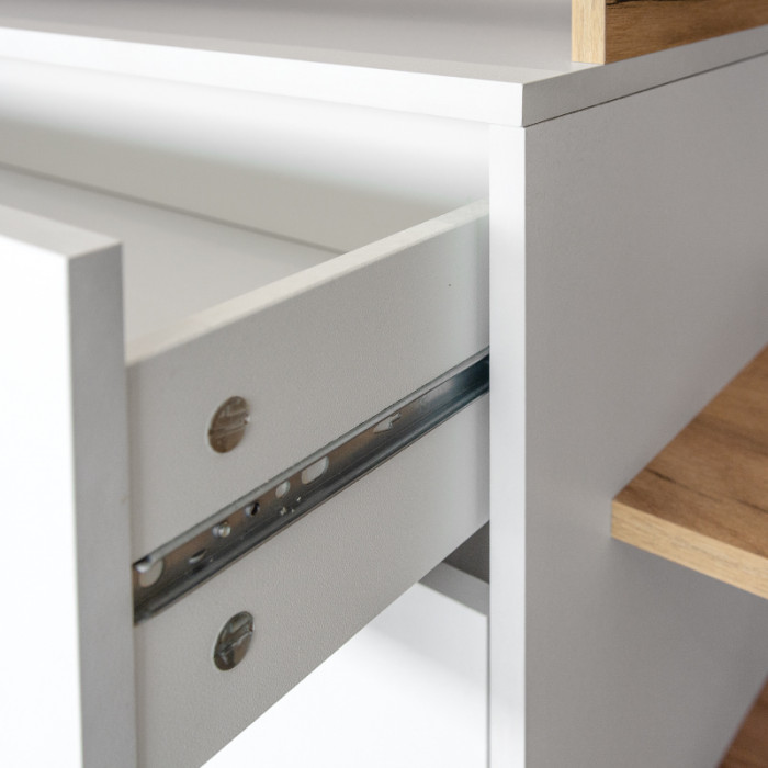 Бэль № 07, цвет дуб крафт золотой/белый премиум, ШхГхВ 235х43х180 см., НЕ универсальная сборка