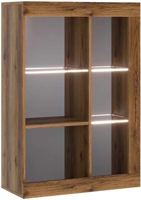 Прага Модульная Гостиная, вариант №4, делано/Черный глянец