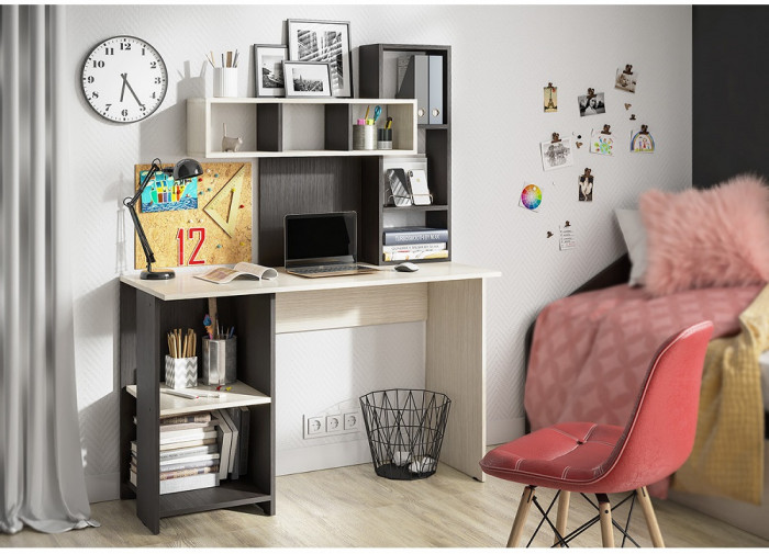 Стол компьютерный Олимп, венге/дуб белфорд