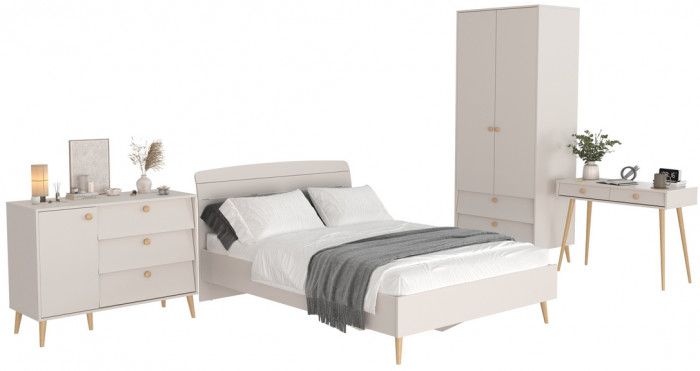 Афина Спальня 06-1400, кашемир серый