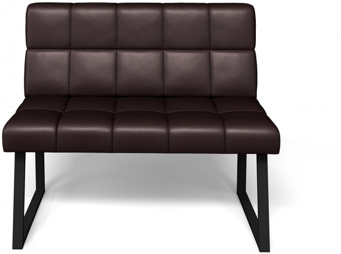 Кухонный диван Реал МД 1100 Умбер/Черный муар