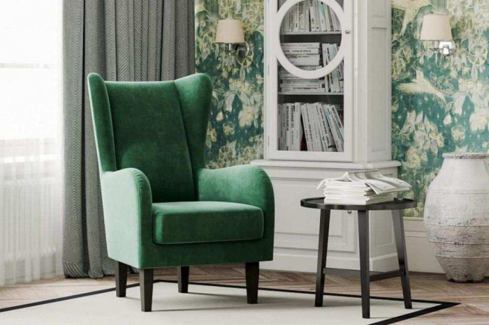 Кресло Шеффилд Модель 020 / Велюр Ультра форест