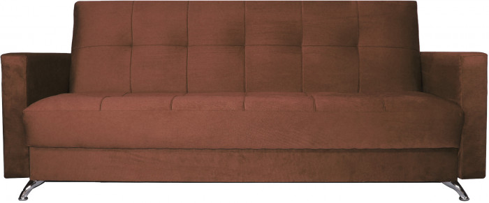 Диван-книжка Престиж люкс, 120х190, велюр коричневый