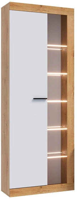 Прага Модульная Гостиная, вариант №5, вотан/Белый глянец