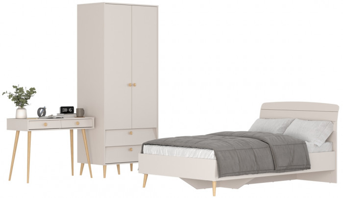 Афина Спальня 07-1200, кашемир серый