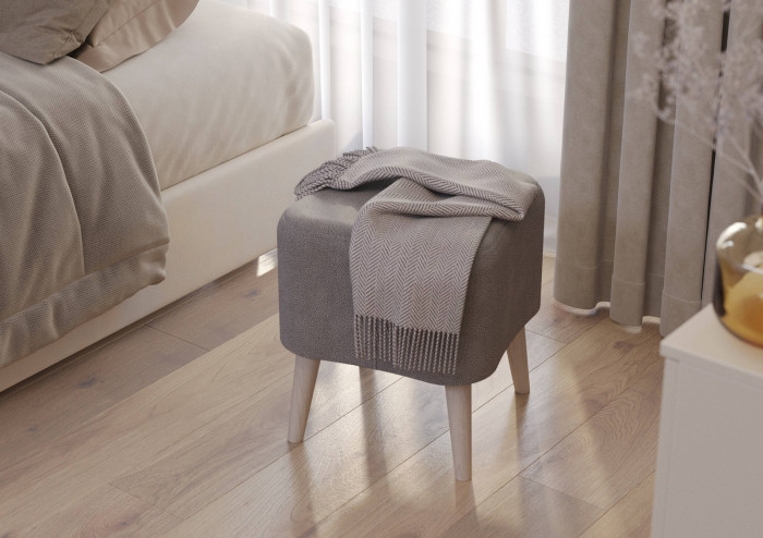 Банкетка 6-5133ТКВсерый Куби, ткань серая