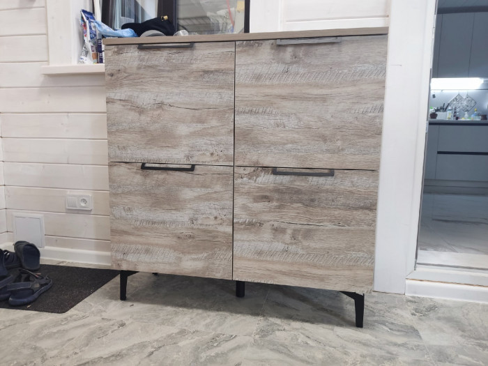 Чикаго Комод ЧК-30, Дуб юкон/Белый