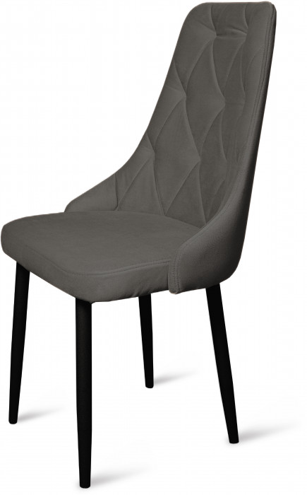 Стул "Граф" черный матовый Томми 11 графит