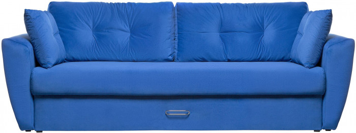 Диван-кровать Амстердам Люкс, 150х195, еврокнижка, независимый пружинный блок, велюр, синий